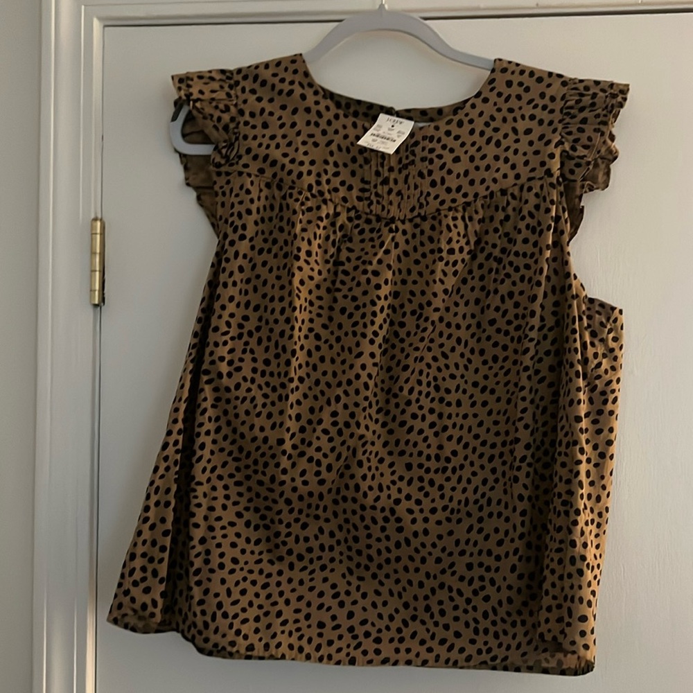 J crew lined tank top